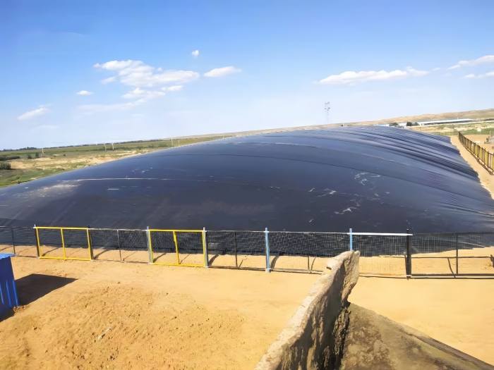 黑膜沼气池HDPE土工膜覆盖工程